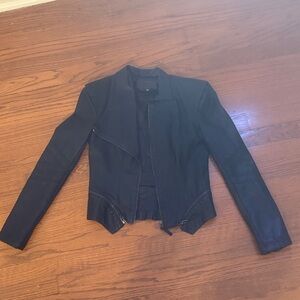 Blank NYC Women's Black Leather Jacket